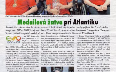 Boccisti v časopise Paralympionik